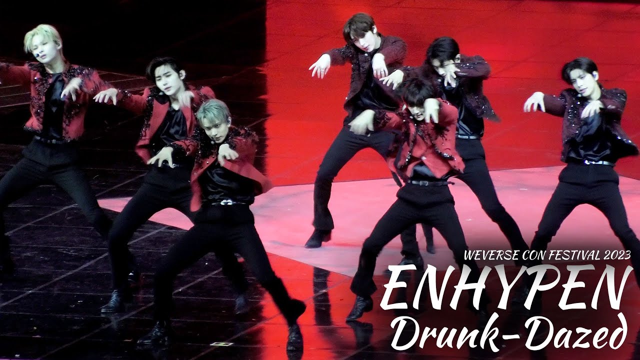 [4K] WEVERSE CON FESTIVAL 2023 - ENHYPEN 'Drunk-Dazed' Fancam
