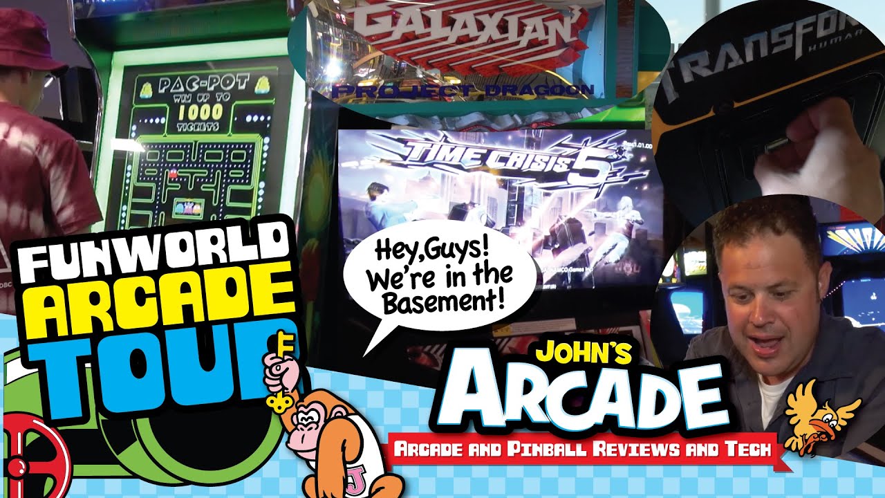 FUNWORLD Arcade Tour - Nashua, NH - Galaxian 3, Time Crisis 5, Doodle Jump Arcade, and more!