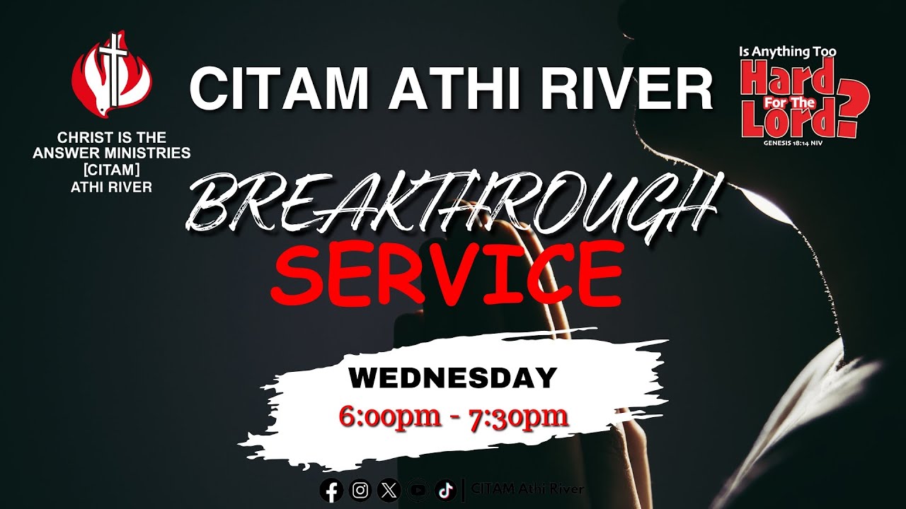 WEDNESDAY BREAKTHROUGH SERVICE || 11TH MARCH 2026