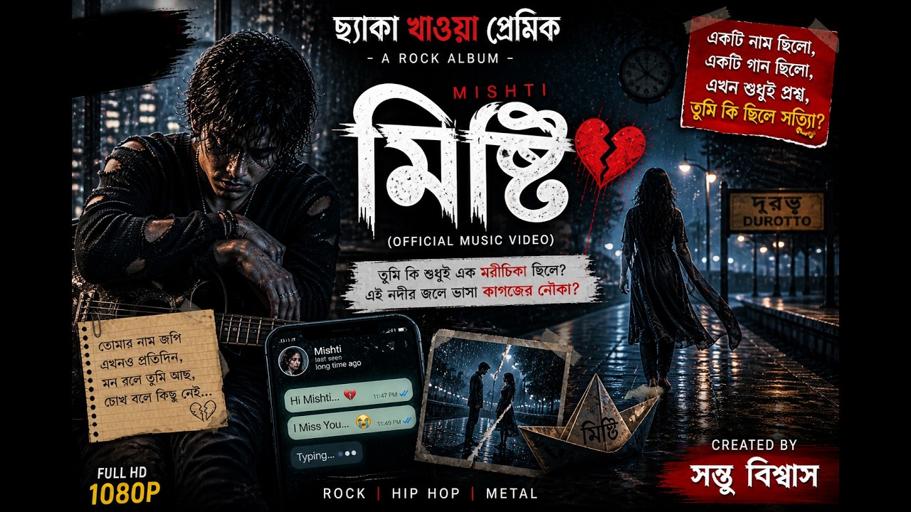 Misti - Are you here__মিষ্টি - তুমি আছো || SB | Cheka Khaoa Premik | Valentine Song | AI