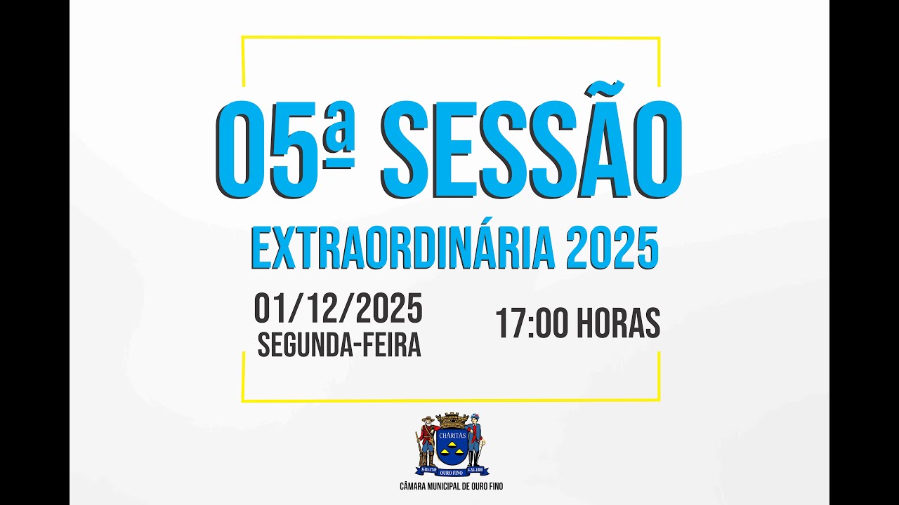 05ª Sessão Extraordinária de 2025