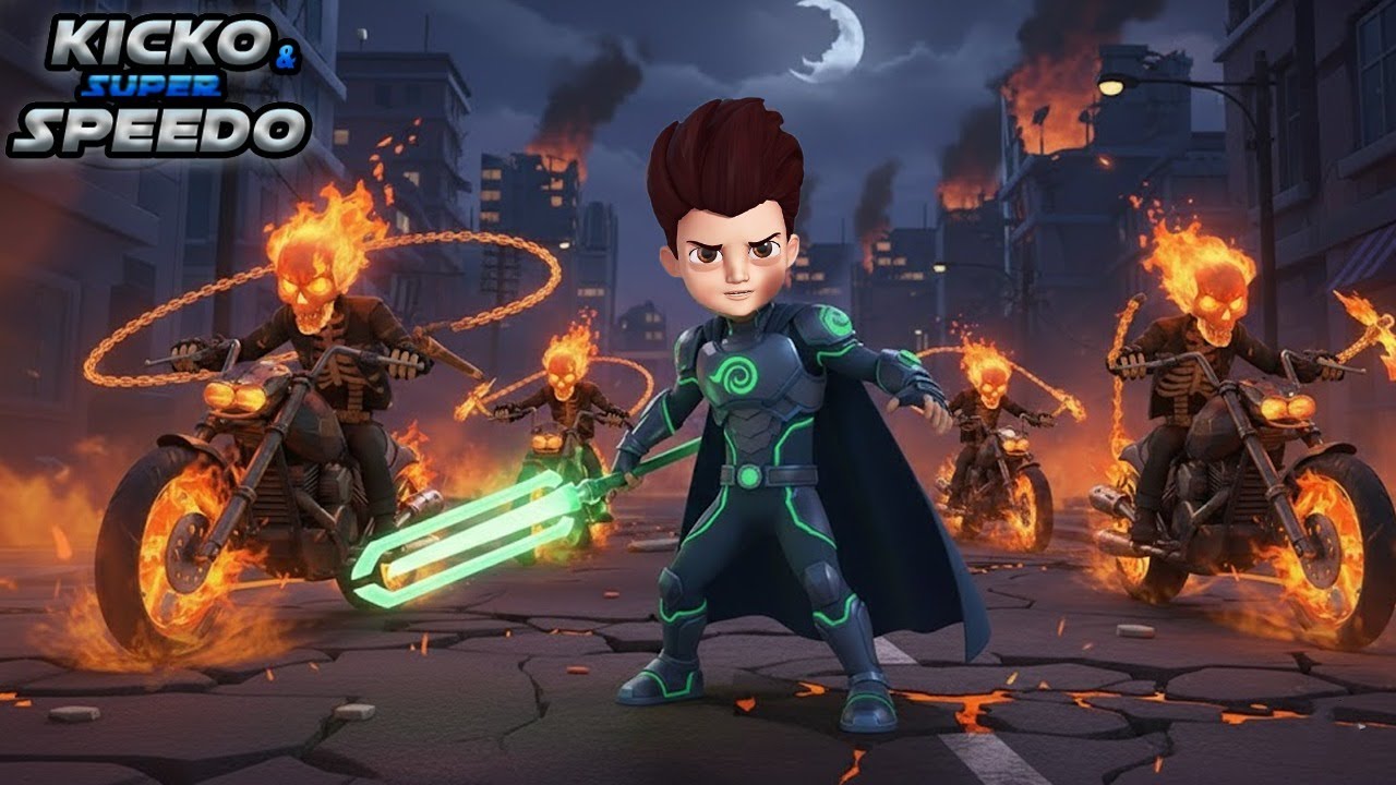 Kicko Shadow Hero vs Ghost Riders | Kicko & Super Speedo |New Episodes In Hindi |