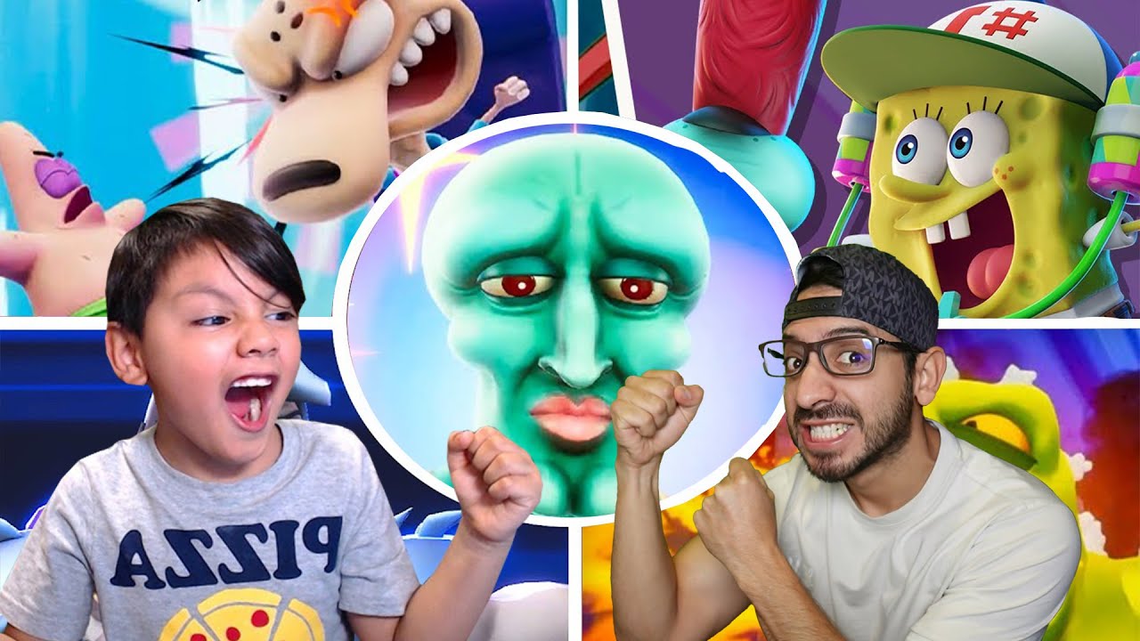 Luchas Locas en Nickelodeon All Star Brawl 2 | Calamardo es Super Fuerte | Karim Juega
