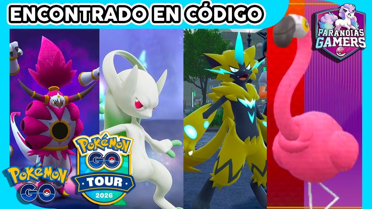🔍SE VIENE Pokémon GO TOUR 2026 Y.. MEGA MEWTWO X Y ❓ ZERAORA, MIMIKYU, FLAMIGO Y MÁS en GAME MASTER