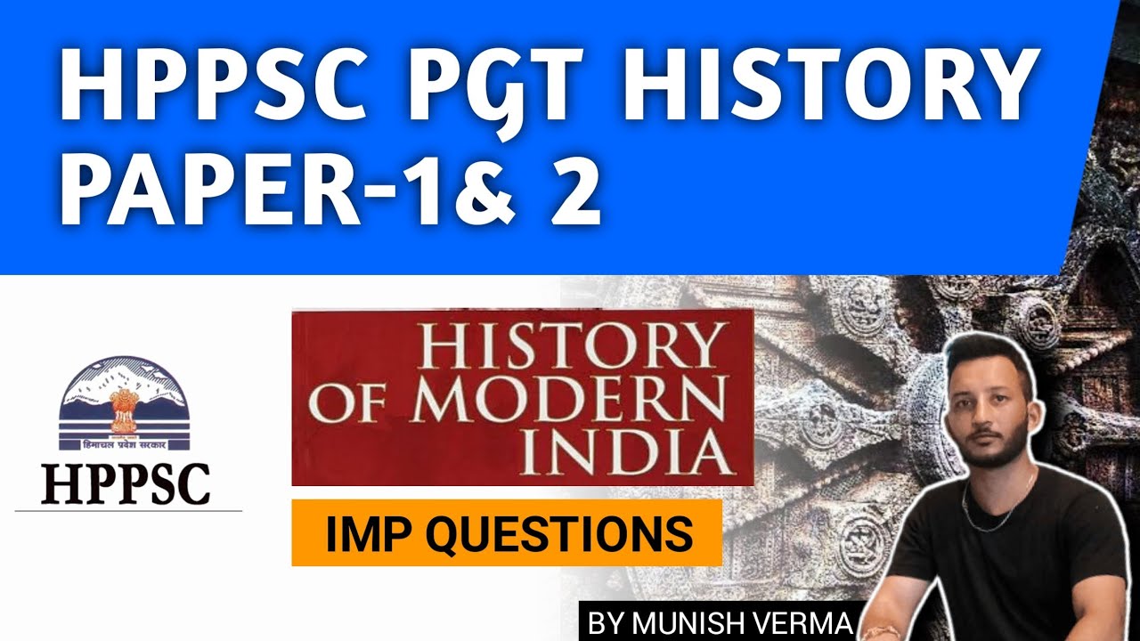 HPPSC PGT HISTORY PAPER -1 & 2  PGT History | ALLIED | HPAS 2024