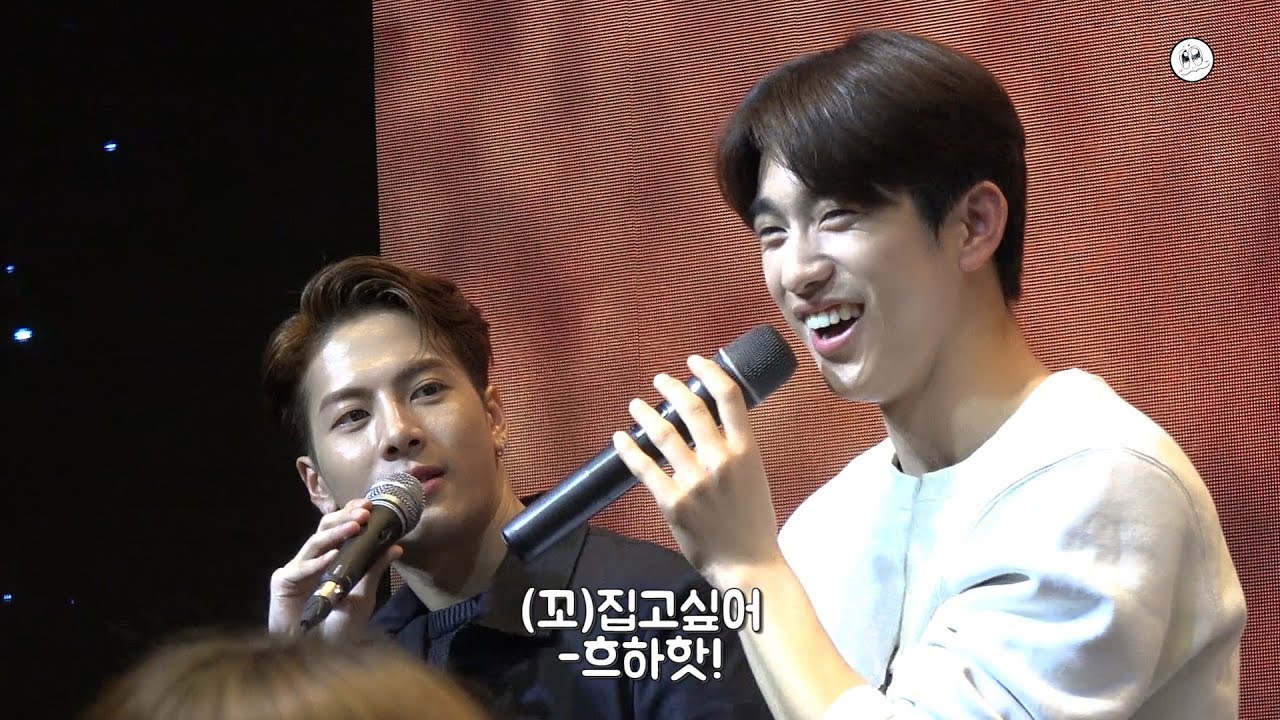[181216GOT7] 진영이가 제일 얄미운 스니ㅋㅋㅋ 왕개박개 귀여워!!! (영등포 팬사인회)(fancam/Eng sub_Jackson, Jinyoung)