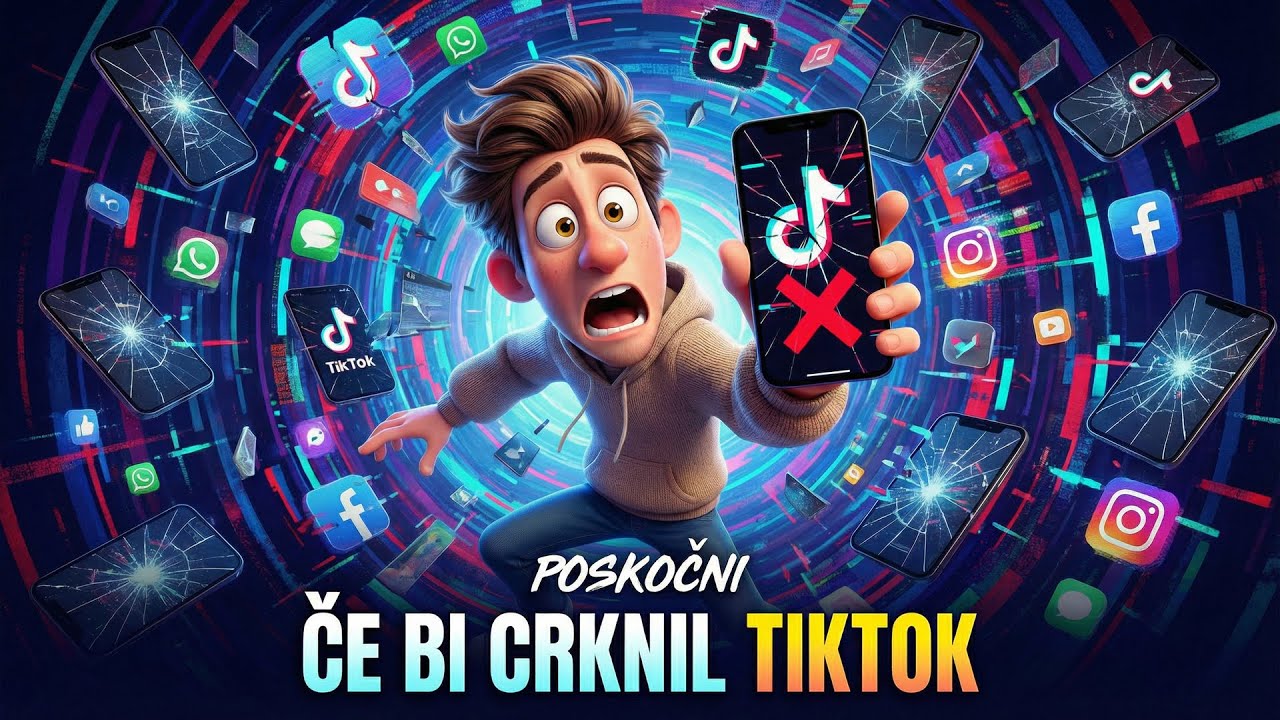 POSKOČNI - ČE BI CRKNIL TIKTOK (Official Music Video) 2/2