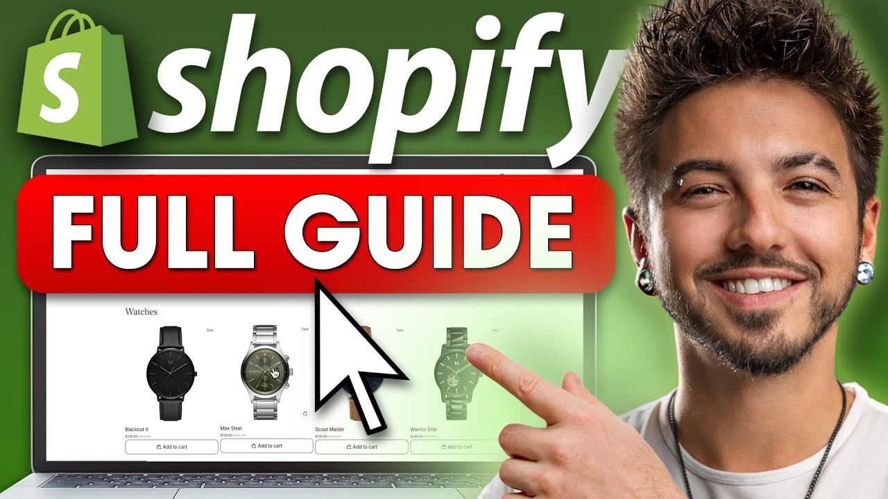Полный учебник по Shopify для начинающих | Пошаговое руководство (2026)