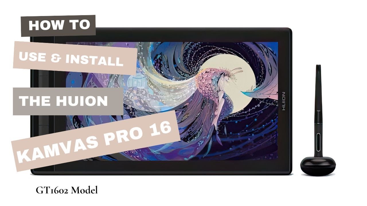 Как настроить и использовать интерактивный дисплей Huion Kamvas Pro 16 (2.5K) | Руководство по ус...