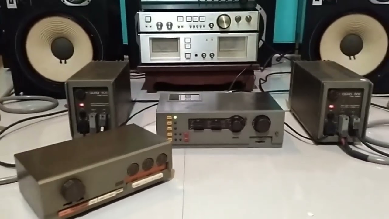 Quad premp 44 & quad 33 with monoblock 50E quad power .amazing sound