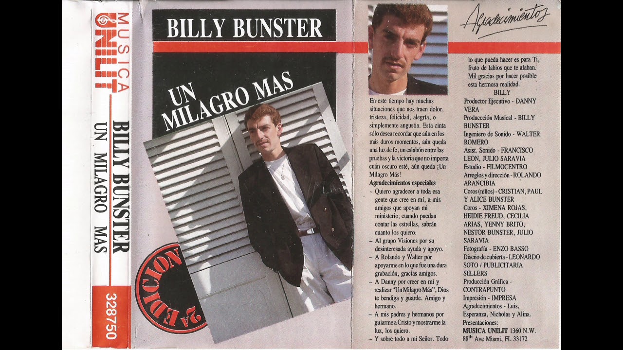 BILLY BUNSTER - UN MILAGRO MAS (FULL ÁLBUM)