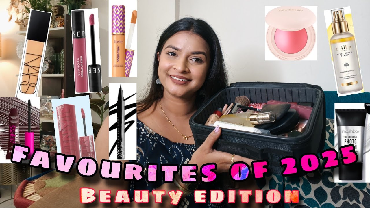 Favorites of 2025 Beauty edition| highly recommend| rare beauty, NARS, sheglam, MAC, saphora, etc..