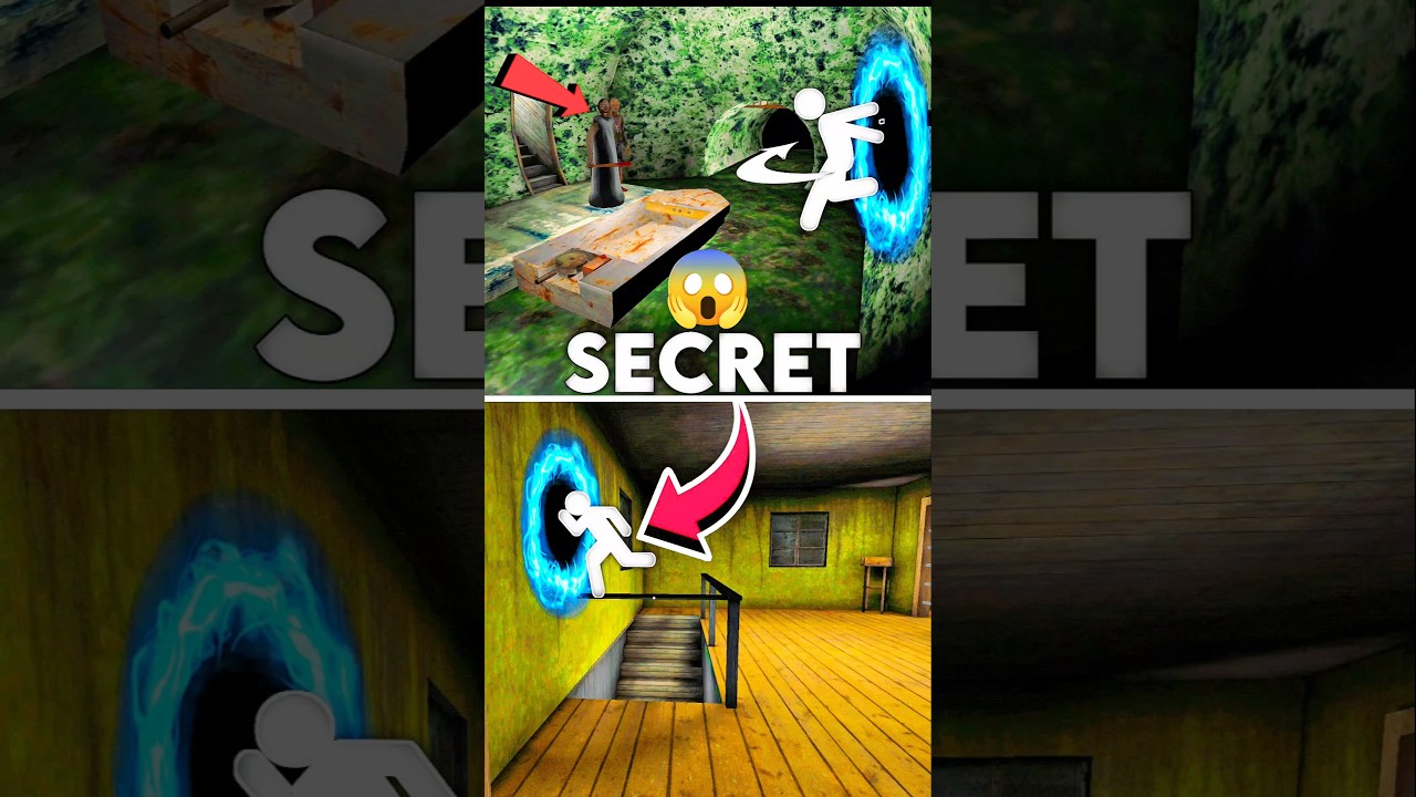 Granny 2: Secret Way to Boat Escape WITHOUT Using Boat💀🔥#granny #grannyglitches #grannygame #granny1