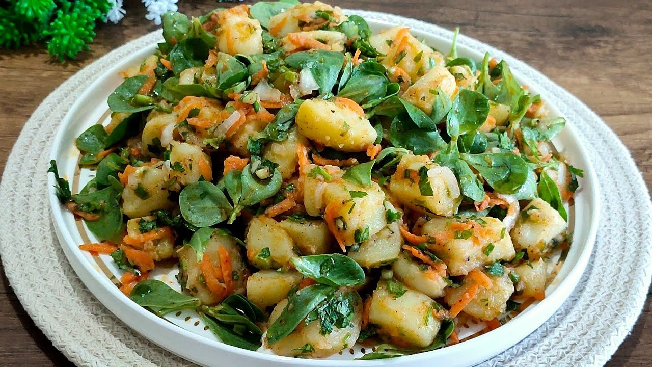 SEMİZOTLU PATATES SALATASI TARİFİ 😋YAZ GÜNLERİNİN EN İYİ TERCİHİ👌
