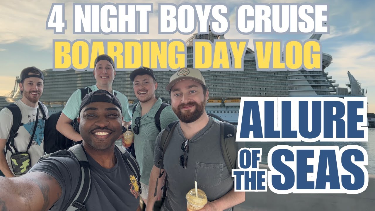 Allure of the Seas - Boarding Day & Nassau Vlog (4 NIGHT BOYS CRUISE)