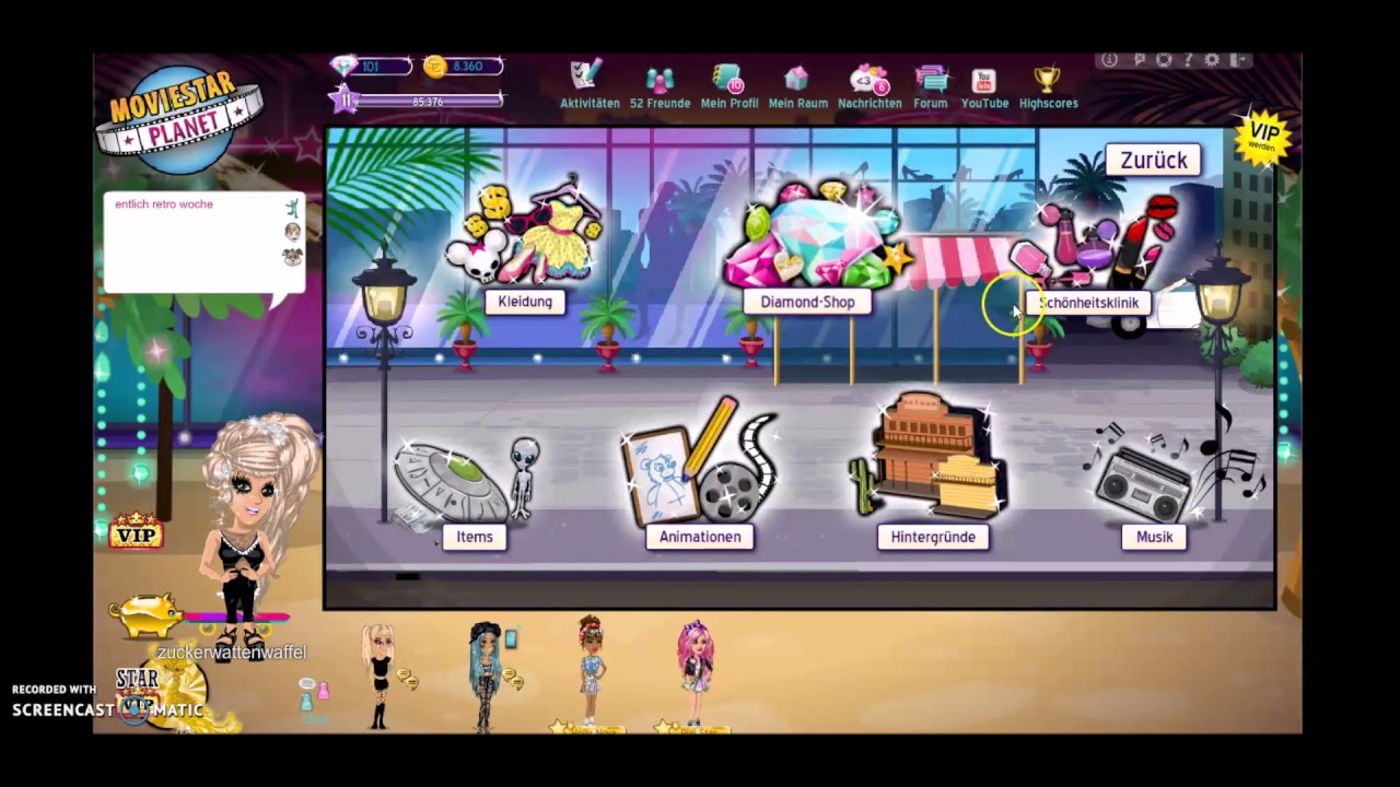 OMG retrowoche 2017 (msp) MOVIESTARPLANET k&uuml;ckikleid,pandahaare,diapaket dinge