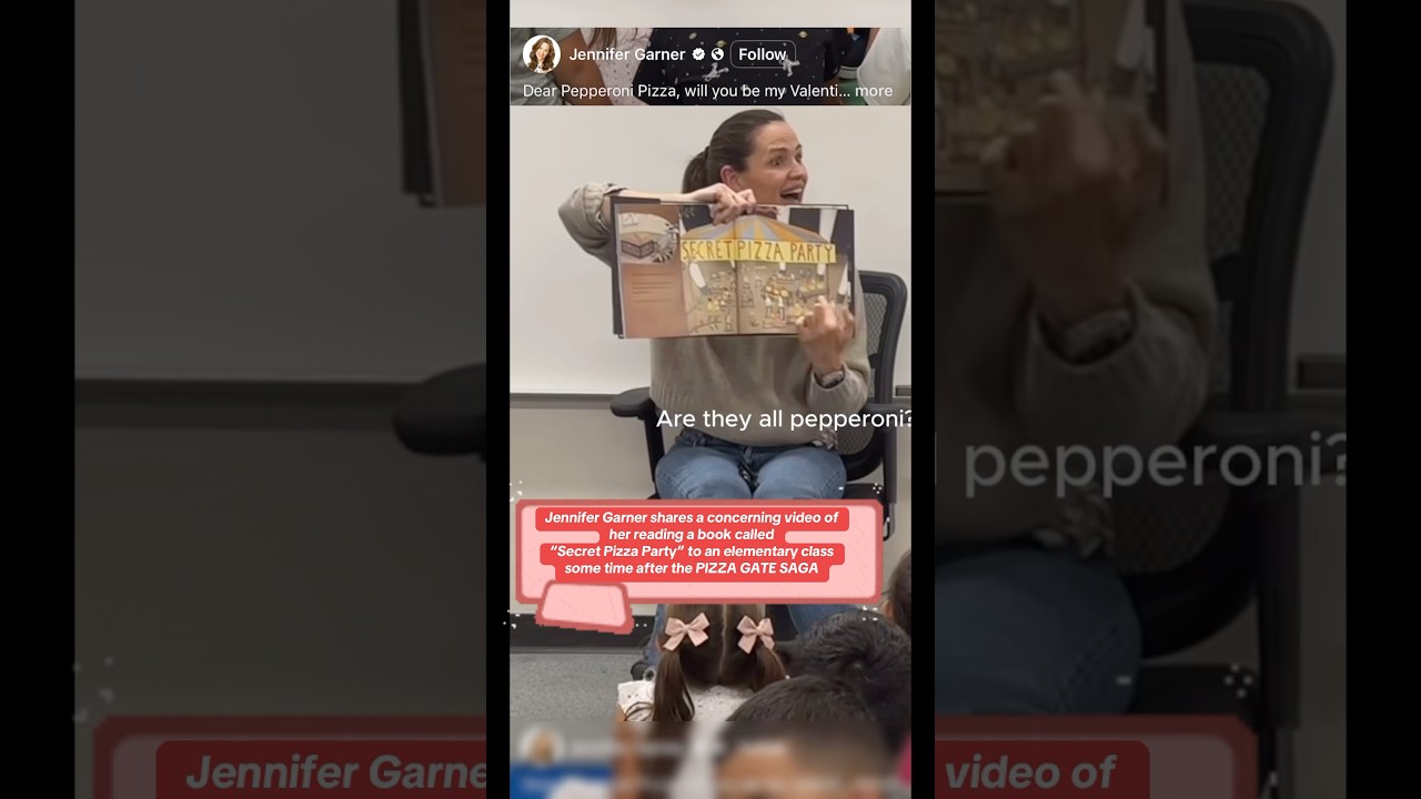 Jennifer Garner shares a concerning video of her reading a book &ldquo;Secret Pizza Party&rdquo; to a classroom