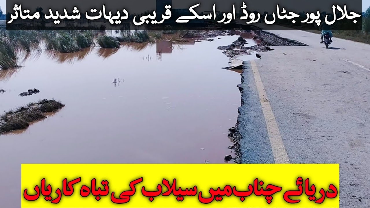 Huge Disaster in Sambrial Villages Near Shahbaz Pur Road | Chenab River Flood 2025 | Social Diary
