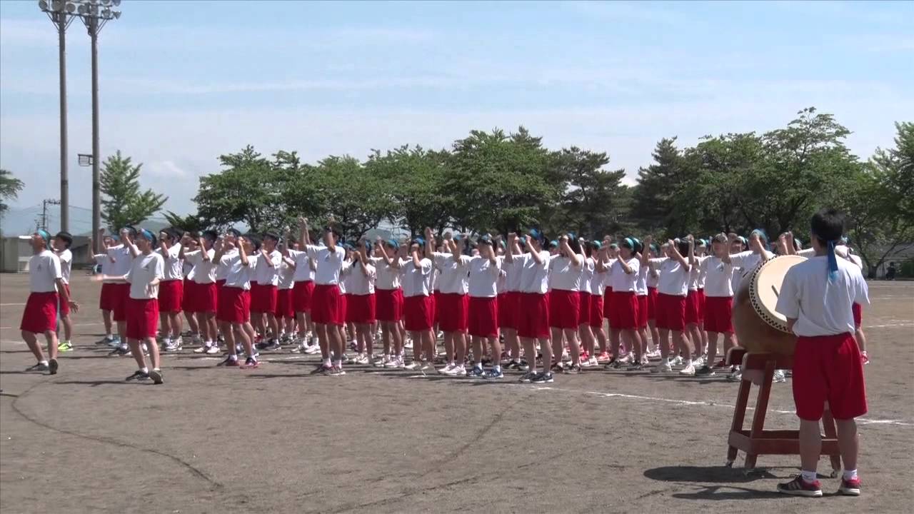 西根中学校体育祭 　応援合戦！
