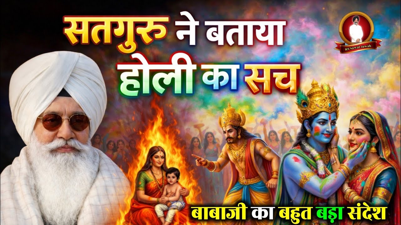 बाबा जी ने होली पर दिया संदेश || Radha Soami Satsang Beas #rssbsakhi #babajiletastvideo 
