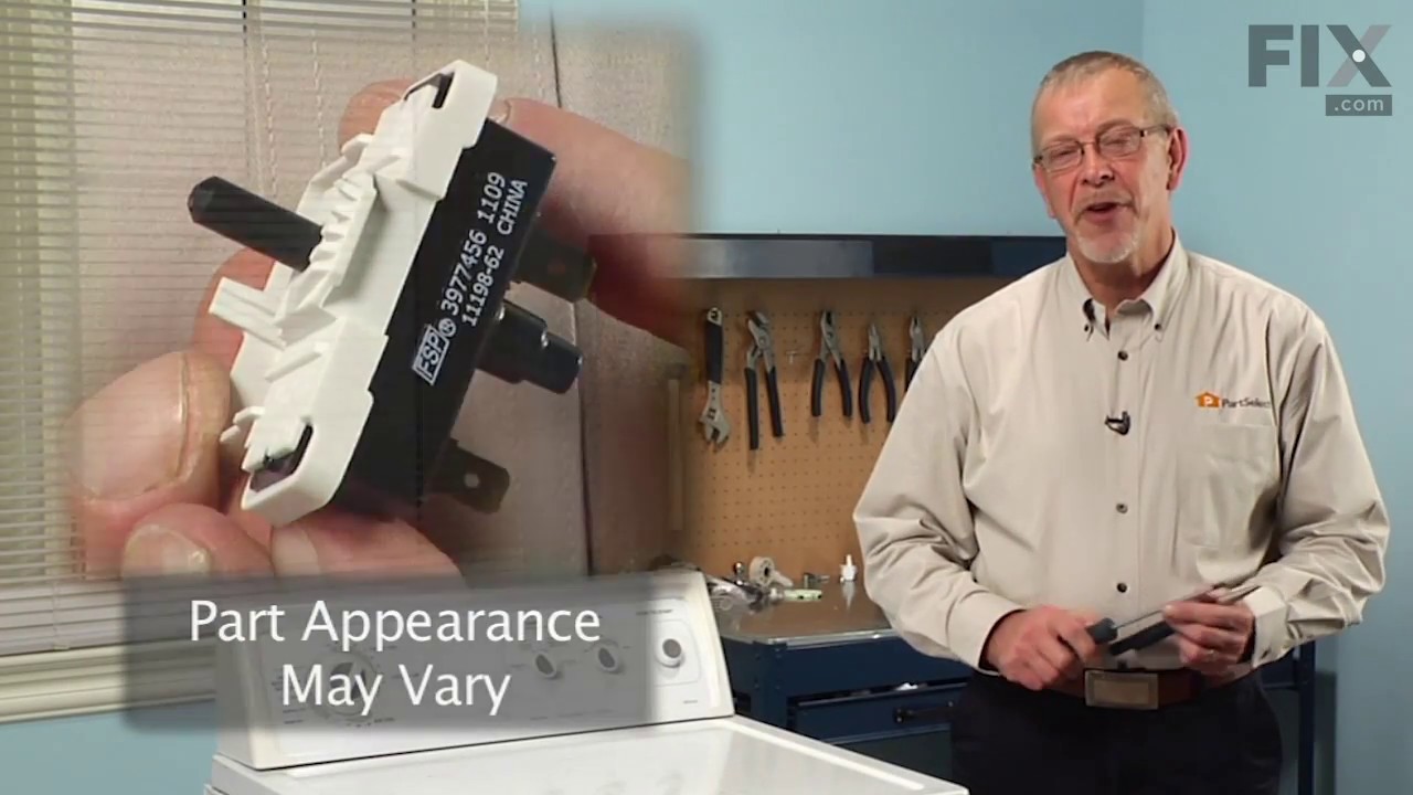 Kenmore Dryer Repair – How to replace the Push To Start Switch