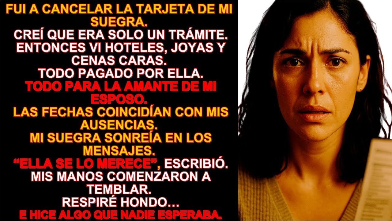Cancelé La Tarjeta De Mi Suegra… y Descubrí Que Financiaba Las Citas De Mi Esposo Con Su Amante.