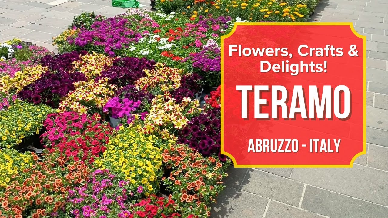 Волшебная ярмарка Терамо: цветы, ремесла и итальянские деликатесы! 🇮🇹 🌷🌹🌸🌺🌼🌻 v.95