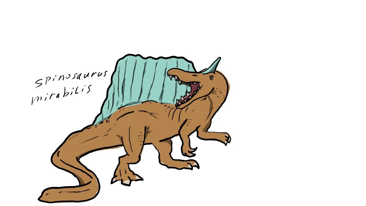 Spinosaurus Mirabilis Drawing