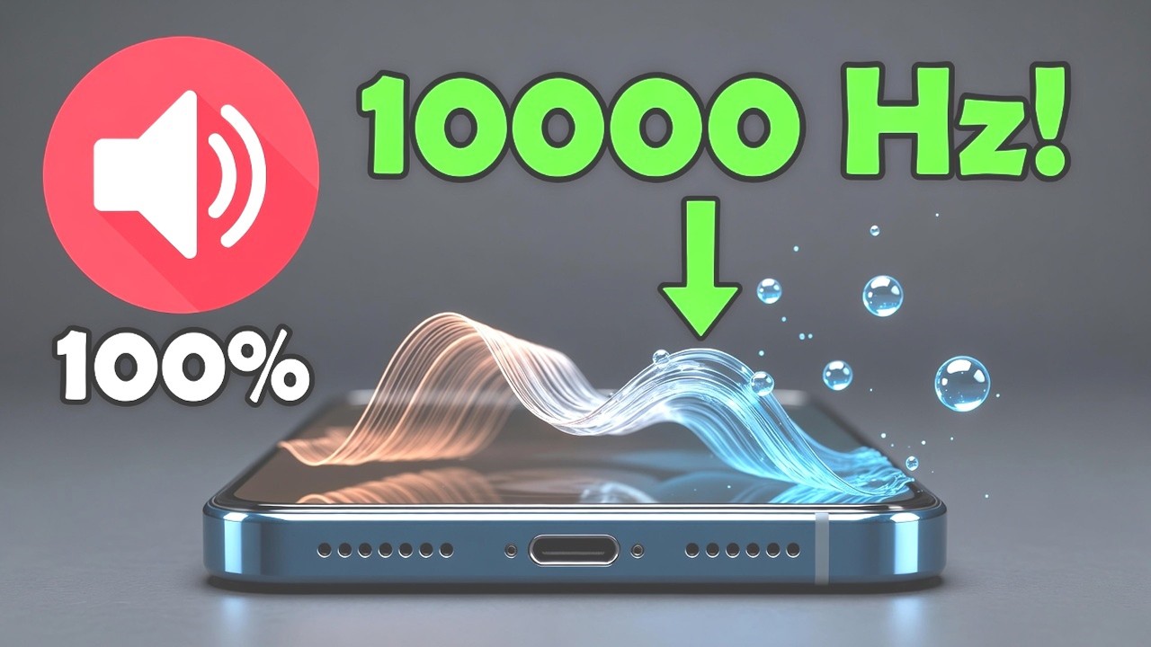 2 Minute Speaker Cleaning Sound 🔊  Remove Water Instantly | 10000 Hz