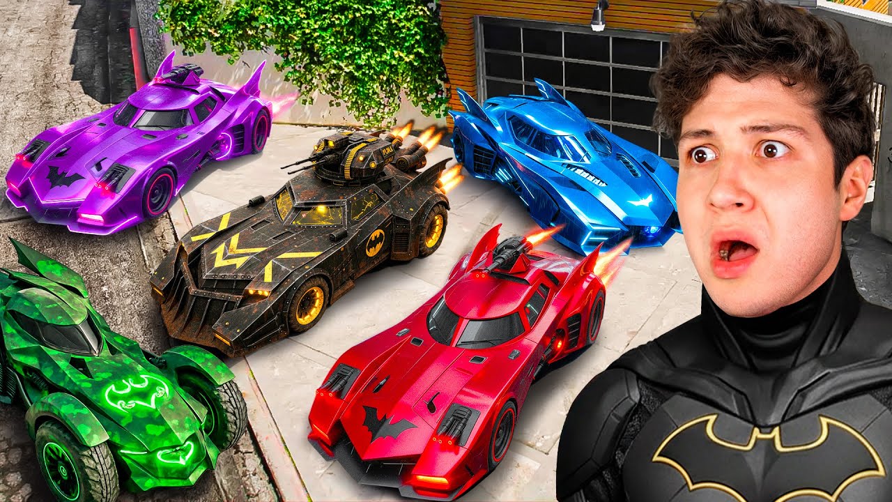 ROBANDO COCHES de BATMAN en GTA 5! 🚘🦇 (Mods)