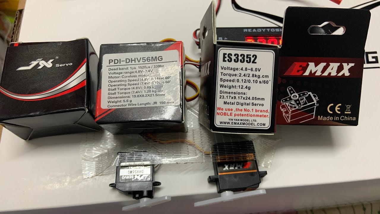 VTOL digital servo Emax vs jX