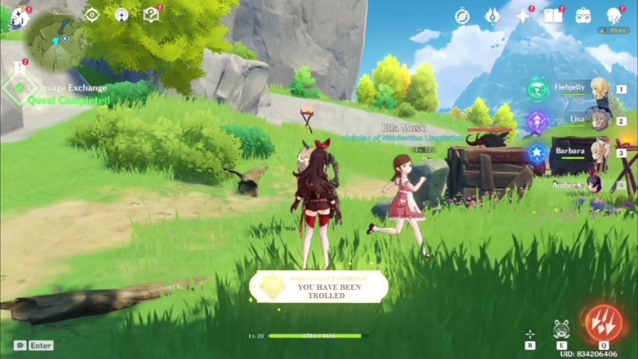 Just for fun genshin impact ella musk hilichurl language exchange
