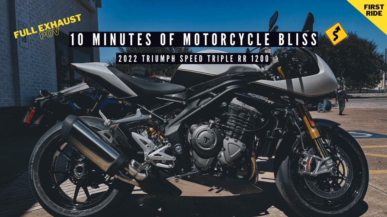 First Ride | 2022 Triumph Speed Triple RR 1200 | Full Exhaust POV 4K
