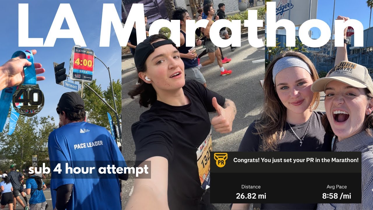 MY FIRST MARATHON | my experience  + sub 4 hour attempt!