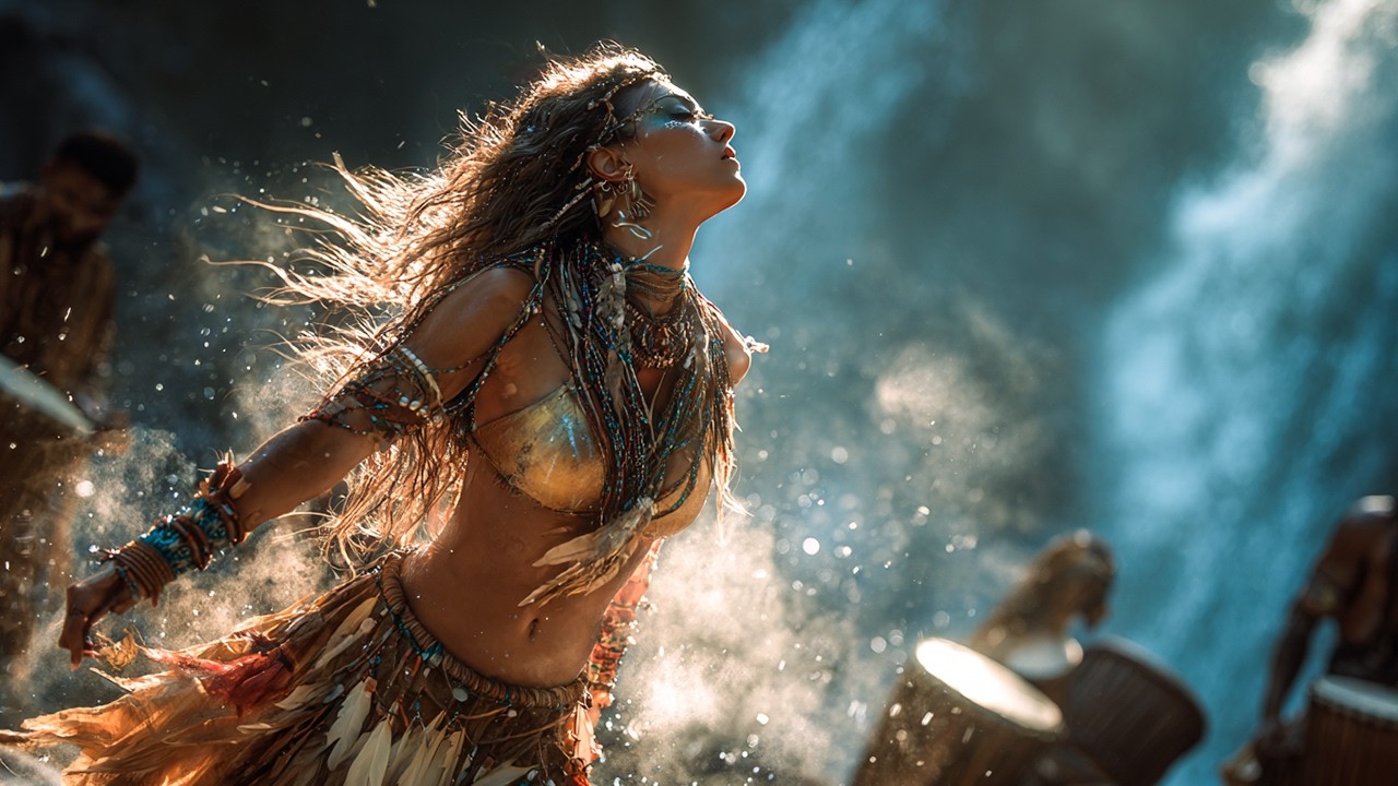 🌿 Washing Away Pain Through Dance | Spirit Waters of Tahquitz Creek | 432 Hz & 528 Hz Shamanic