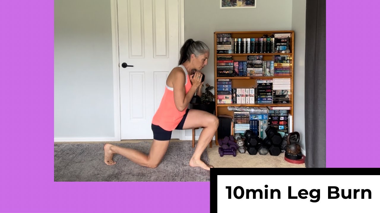 10 Minute Lower Body Dumbbell Workout | No Repeat Leg & Glute Workout at Home