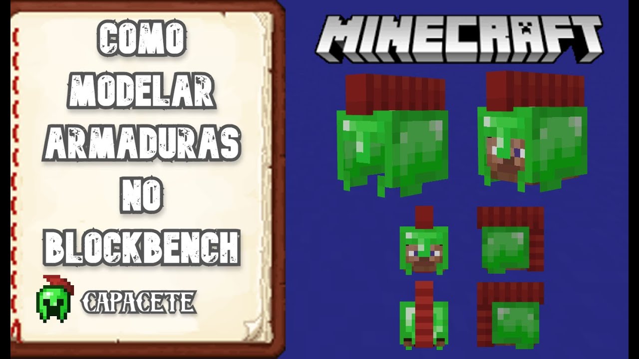Como criar o seu próprio mod de Minecraft #16 como modelar armaduras (capacete)