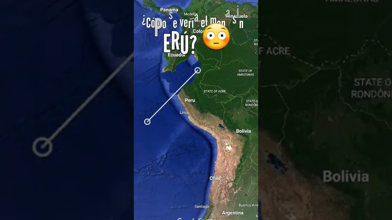 &iquest;C&oacute;mo se ver&iacute;a el mapa sin Per&uacute;? 🤯 #shorts #peru