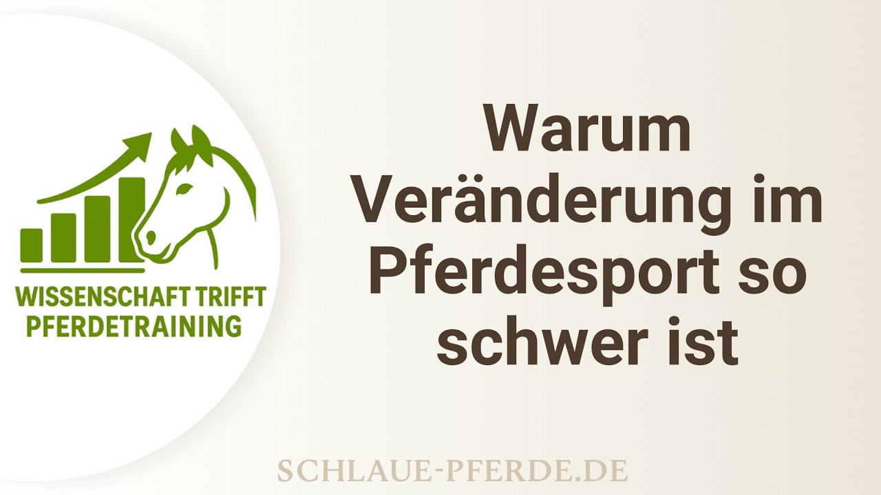 Warum sich im Pferdesport nichts verbessert - Eine Studie zu psychologischen Barrieren