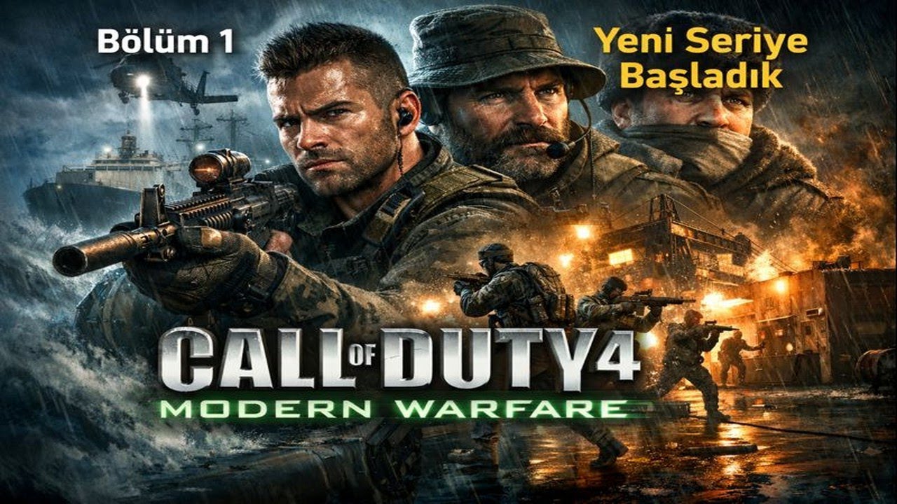 Call of Duty 4: Modern Warfare | Bölüm 1 – Gemi Baskını & Nikolay’ı Kurtarıyoruz!