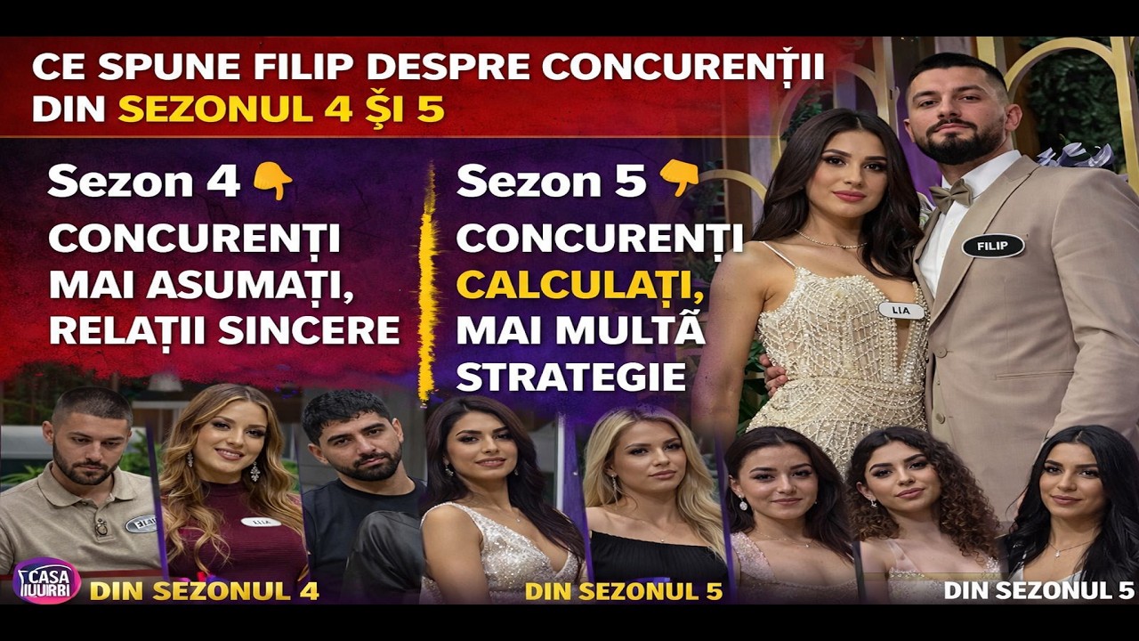 Ce spune Filip despre concurenții casa iubirii Sezonul 4 & 5
