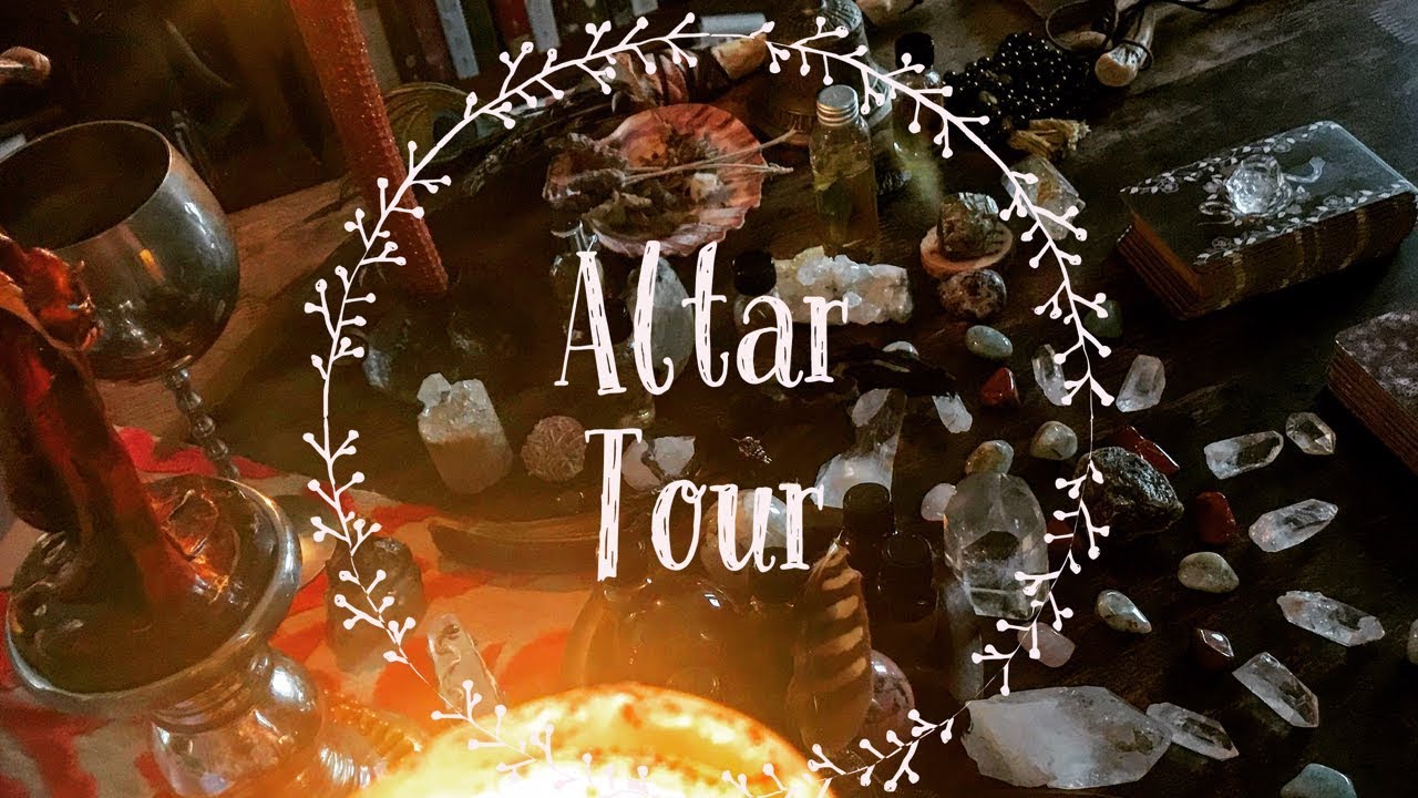 Witchcraft Altar Tour || Candles, Decks and Crystal Show & Tell