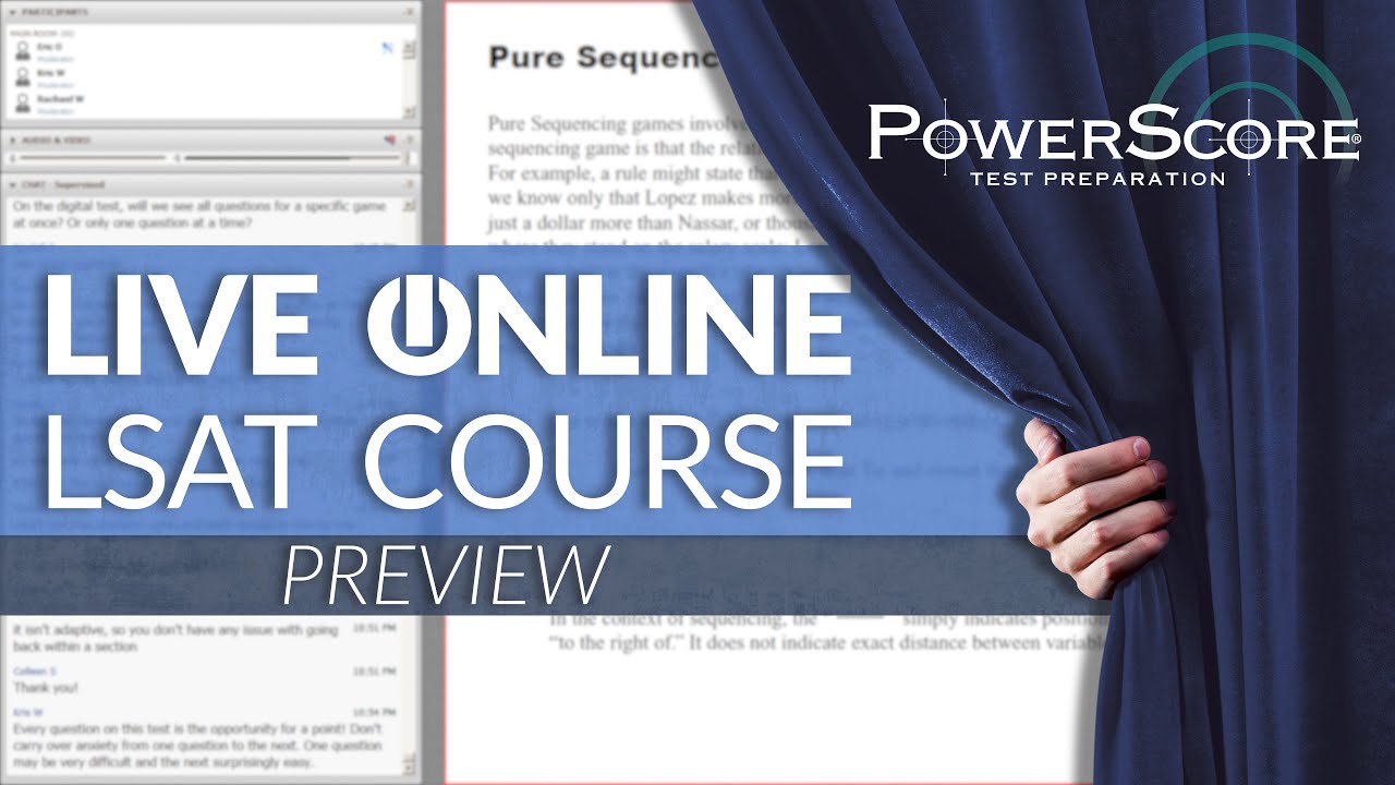 PowerScore's Live Online LSAT Course Preview: Pure Sequencing Games