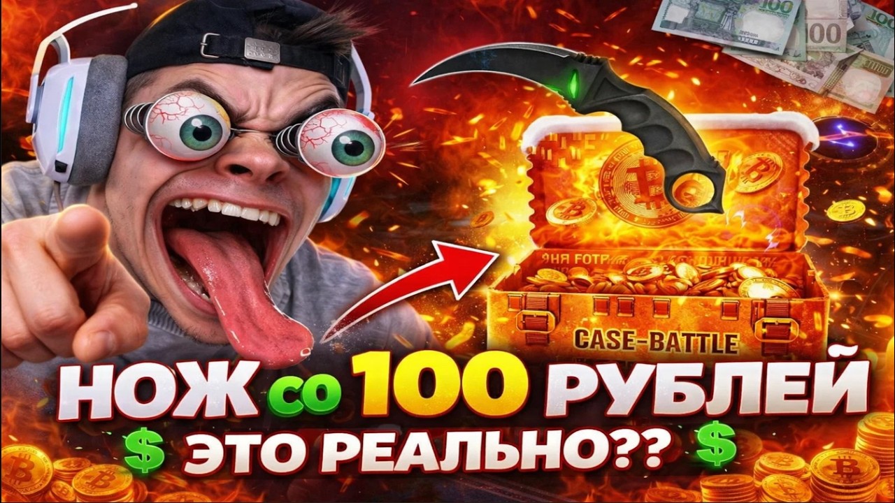 СДЕЛАЛ НОЖ СО 100Р НА КЕЙС БАТТЛ ! Я РАЗРУШИЛ МИФ НА CASE BATTLE