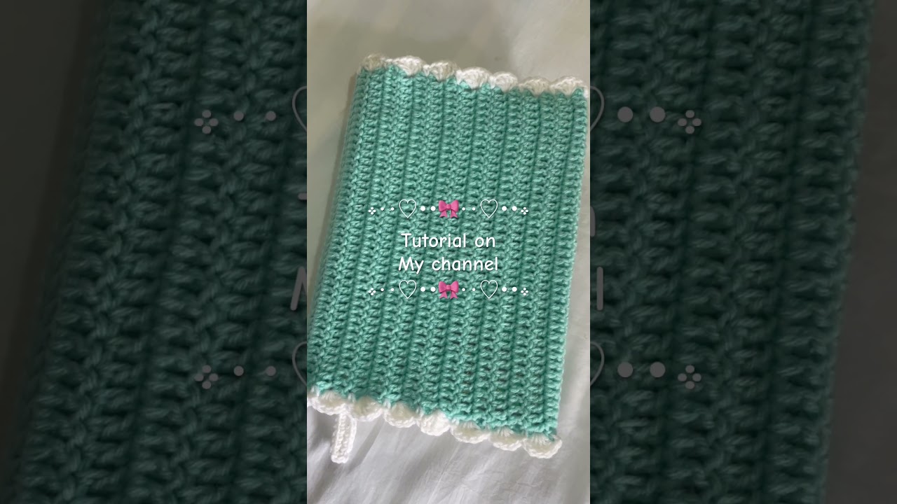 Crochet Quran cover #crochet #explore #crochetcover #qurancover #freetutorial #crochetfreepattern
