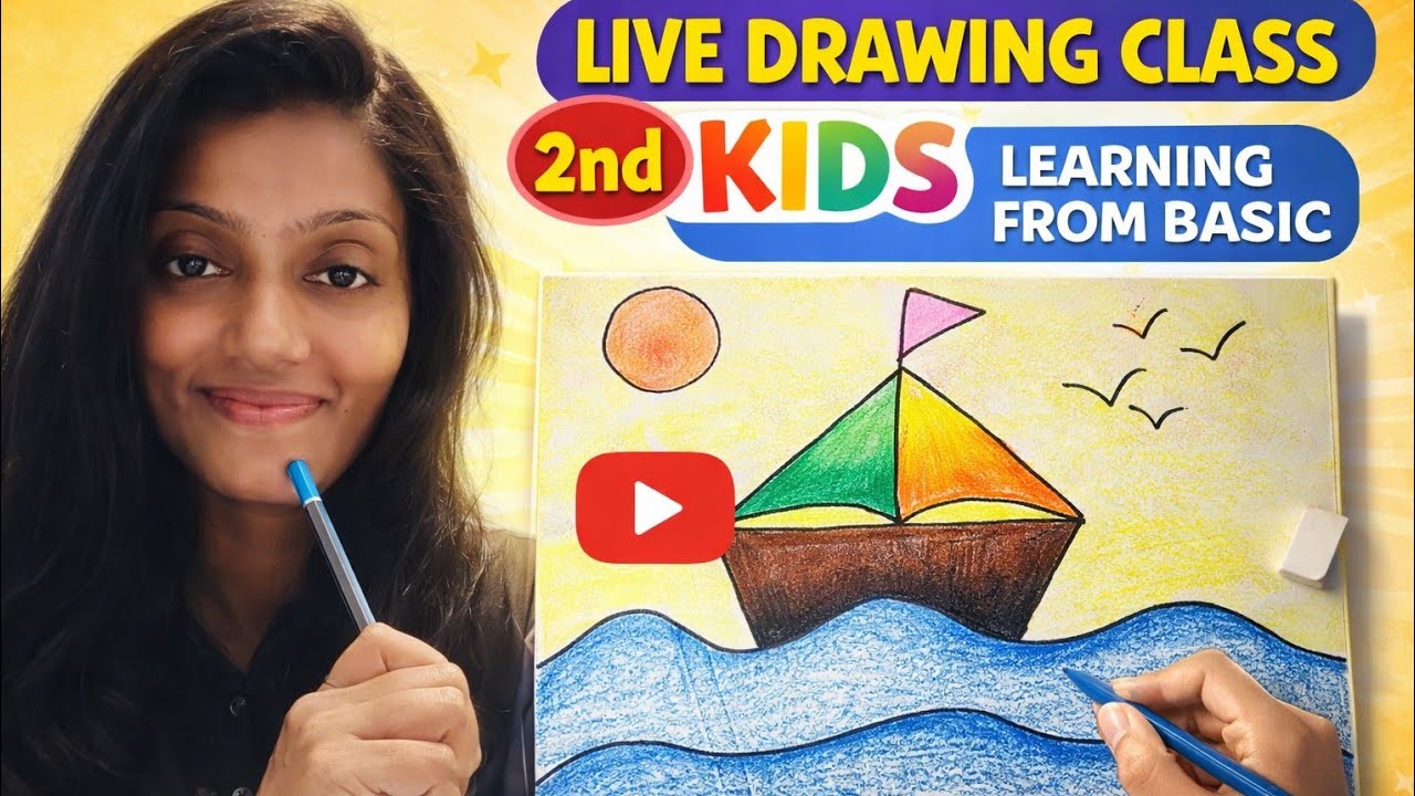 My second live class....for beginners 1st prize getting boat making#live #preeti 