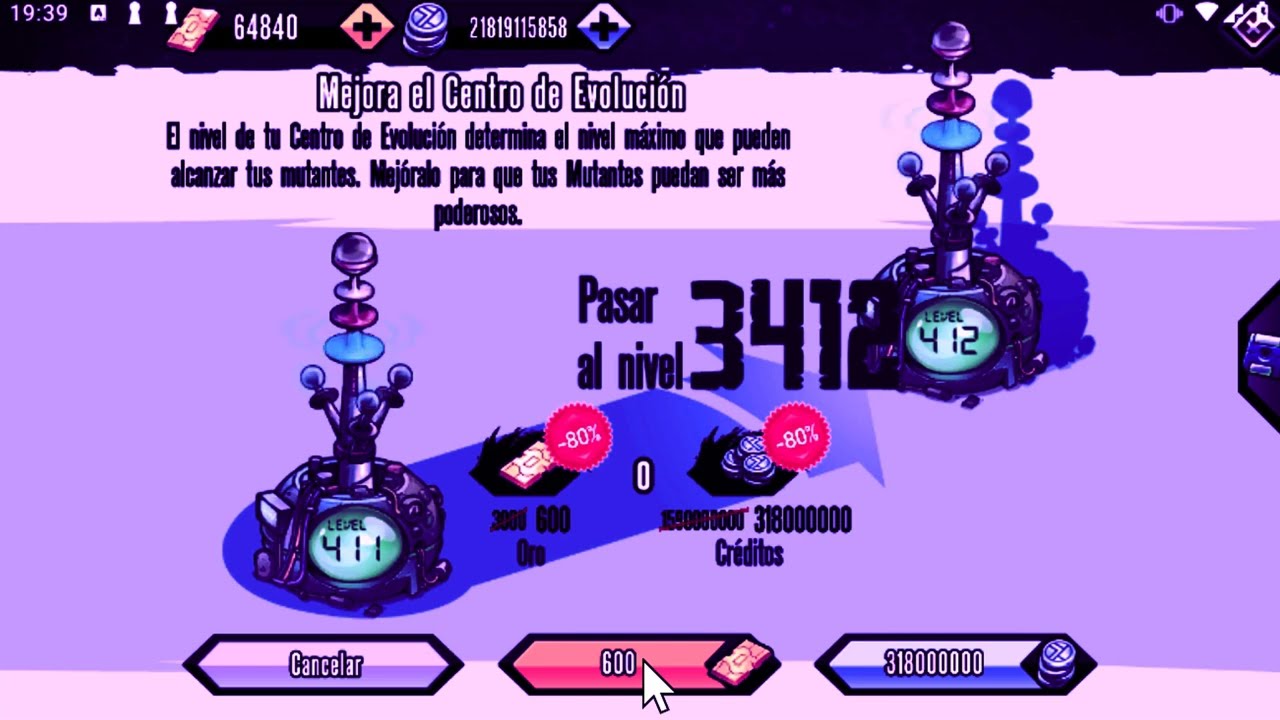 Mutants Genetic Gladiators - subiendo nivel de evo (parte 12)