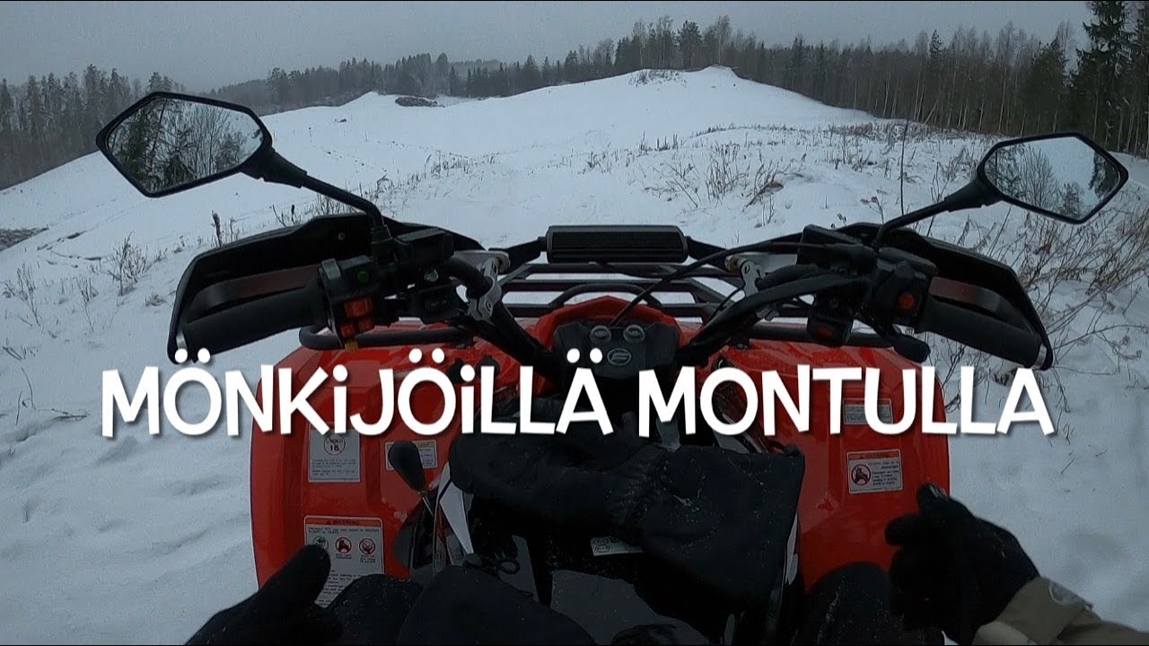 Mönkijöillä soramontulla ja jäällä❄️ | ATV Ride on snow and ice #cfmoto #goes #mönkijä #atv
