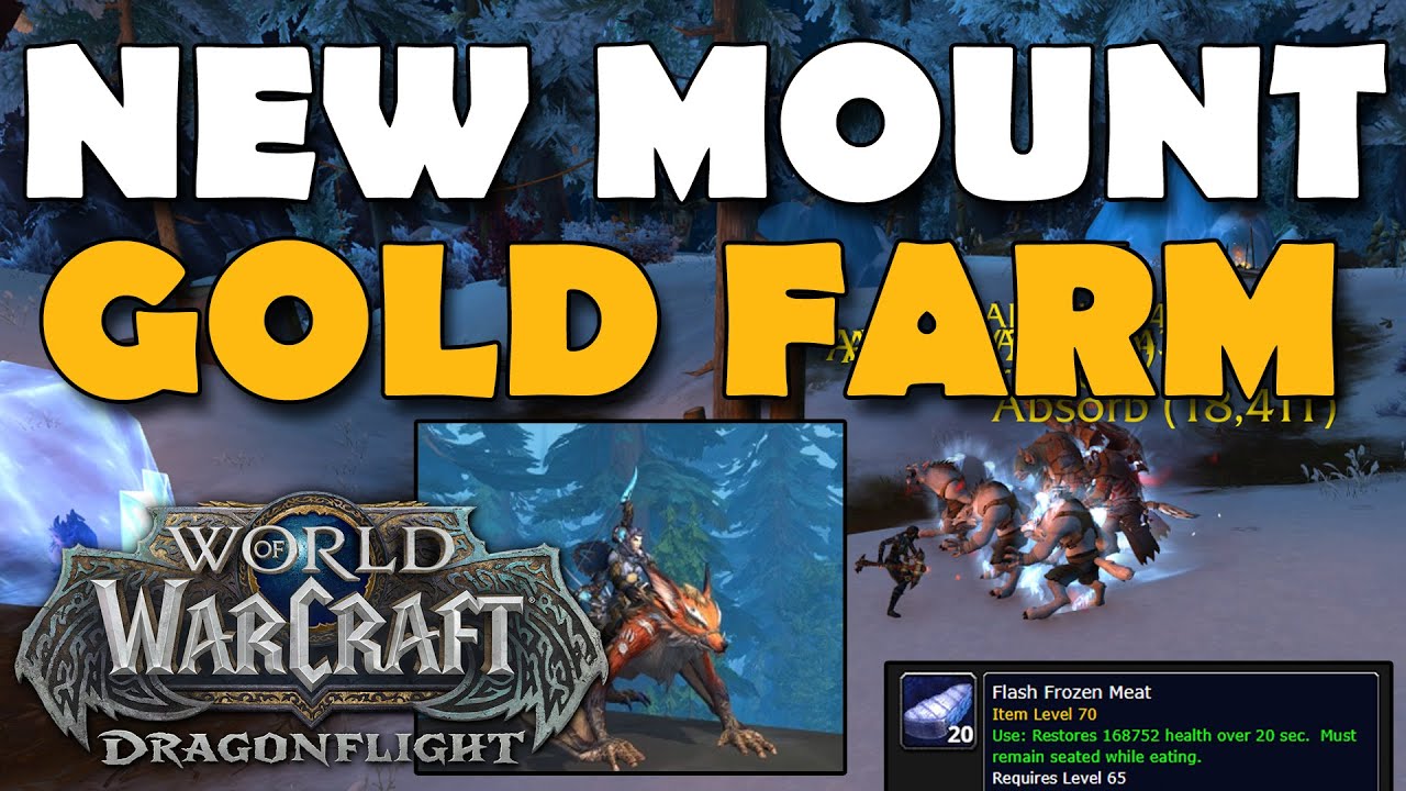 NEW MOUNT GOLD FARM Dragonflight Make MILLIONS FAST!