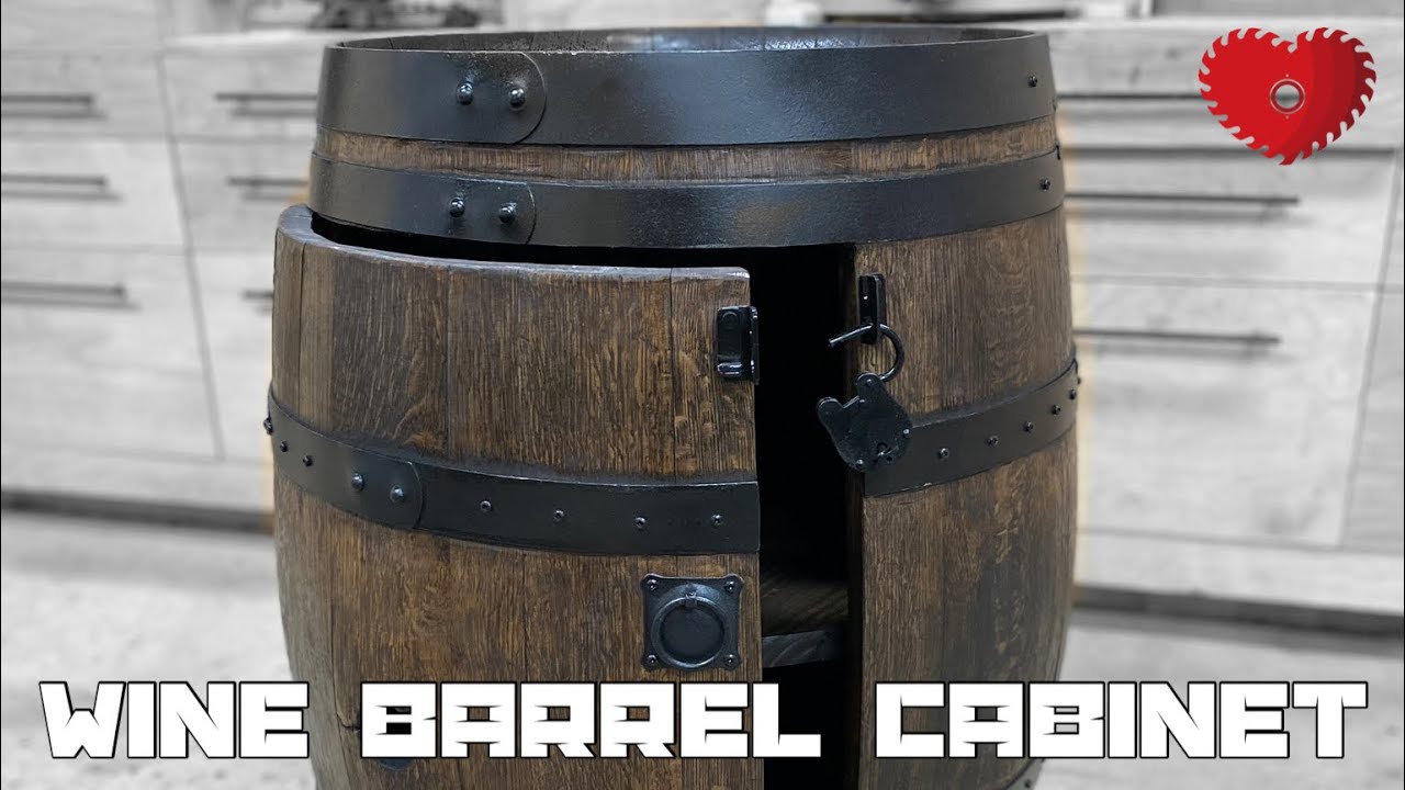 Hardtwood / Wine Barrel Cabinet